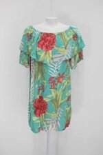 Vestido rosa santa feminino estampado com Sobreposição