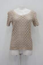 Blusa feminina bege tricot 