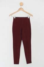 Calça de tecido sweet sense feminina vinho com Recortes