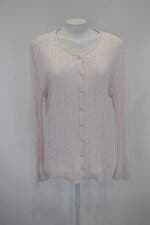 Cardigan traciatti feminino rosa manga longa 