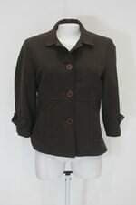Blazer novad feminino marrom com Ombreira