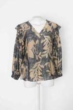 Blusa coordenadas feminino estampado com Babado