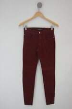 Calça de sarja zara feminina vinho