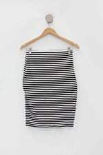 Saia c&a feminina listrada com Cós com elástico