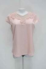 Blusa feminina rosa com Renda