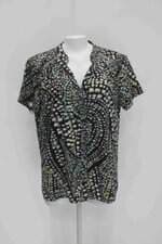 Camisa enois feminina estampada com Tiras