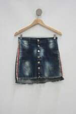 Saia Jeans kediva feminina azul