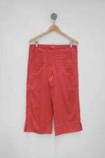 Calça pantacourt cia de moda feminina rosa