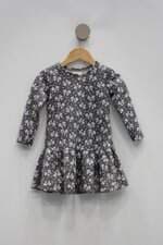 Vestido Infantil kiki xodó cinza estampado
