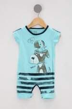 Macaquinho Infantil hug azul com Silk