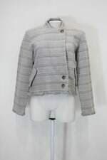 Casaco ida feminina cinza com Ombreira 