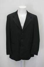 Blazer garbo masculino preto com Forro