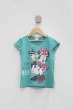 Blusa Infantil Riachuelo disney turquesa com silk