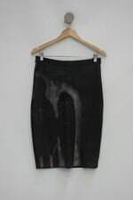 Saia feminina preta com Forro e Silk