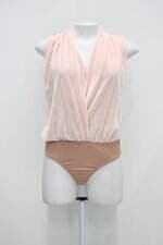 Body feminino bicolor com Recortes