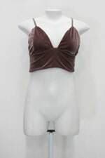 Regata lm esper feminina marrom com Forro