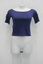 Blusa feminina azul com Tiras