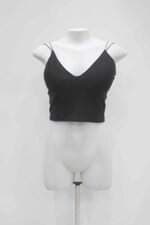 Regata cropped renner feminina preta com Bojo