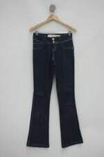 Calça Jeans leporello feminina 