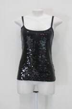Blusa básica gazzy feminina preta com Paetê
