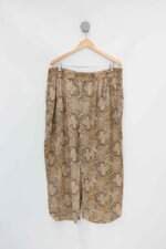 Calça de tecido feminina estampado