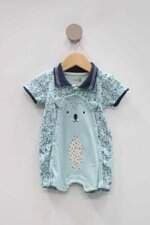 Macacão Infantil kiko azul estampado