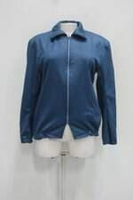 Jaqueta moda terra feminina azul com Silk