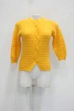 Cardigan feminino amarelo