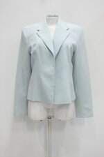 Blazer seiki feminino azul claro com Ombreira e Forro