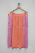 Saia midi riachuelo feminina bicolor com Forro
