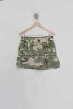 Saia basic blue steel feminina estampada com Aplique
