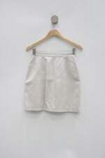 Saia animale feminina bege com Forro