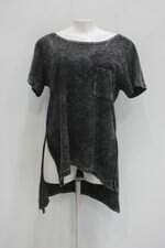 Blusa feminina com Recortes e Barra Mullet