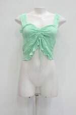 Blusa cropped feminina verde