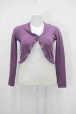 Cardigan young connection feminino roxo com Bordado