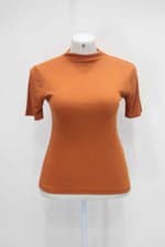 Blusa ribana hering feminina marrom