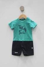 Macaquinho Infantil keko baby verde e preto 