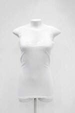 Blusa basic + fitness feminina branca com Renda