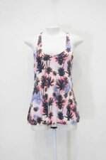 Blusa liquido feminina estampada com Tiras