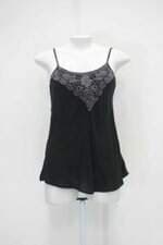 Regata feminina preta com Bordado