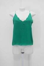 Blusa básica la vie feminina verde com Meio forro