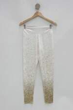 Calça de tecido feminina estampada