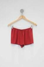Short de pijama feminino vermelho de poás