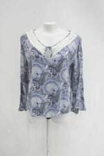 Blusa feminina estampada com Renda