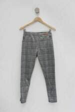 Calça de tecido feminina estampada