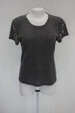 Blusa king modas feminina cinza mesclado com Aplique