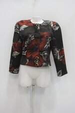 Casaco feminino estampado com Ombreira