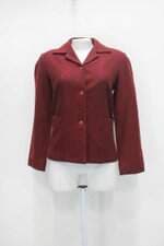 Blazer luigi bertolli feminino vinho estampado com Forro e Ombreira