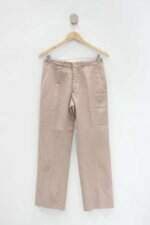 Calça de tecido masculino marrom
