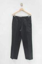 Calça social de tecido masculina preta